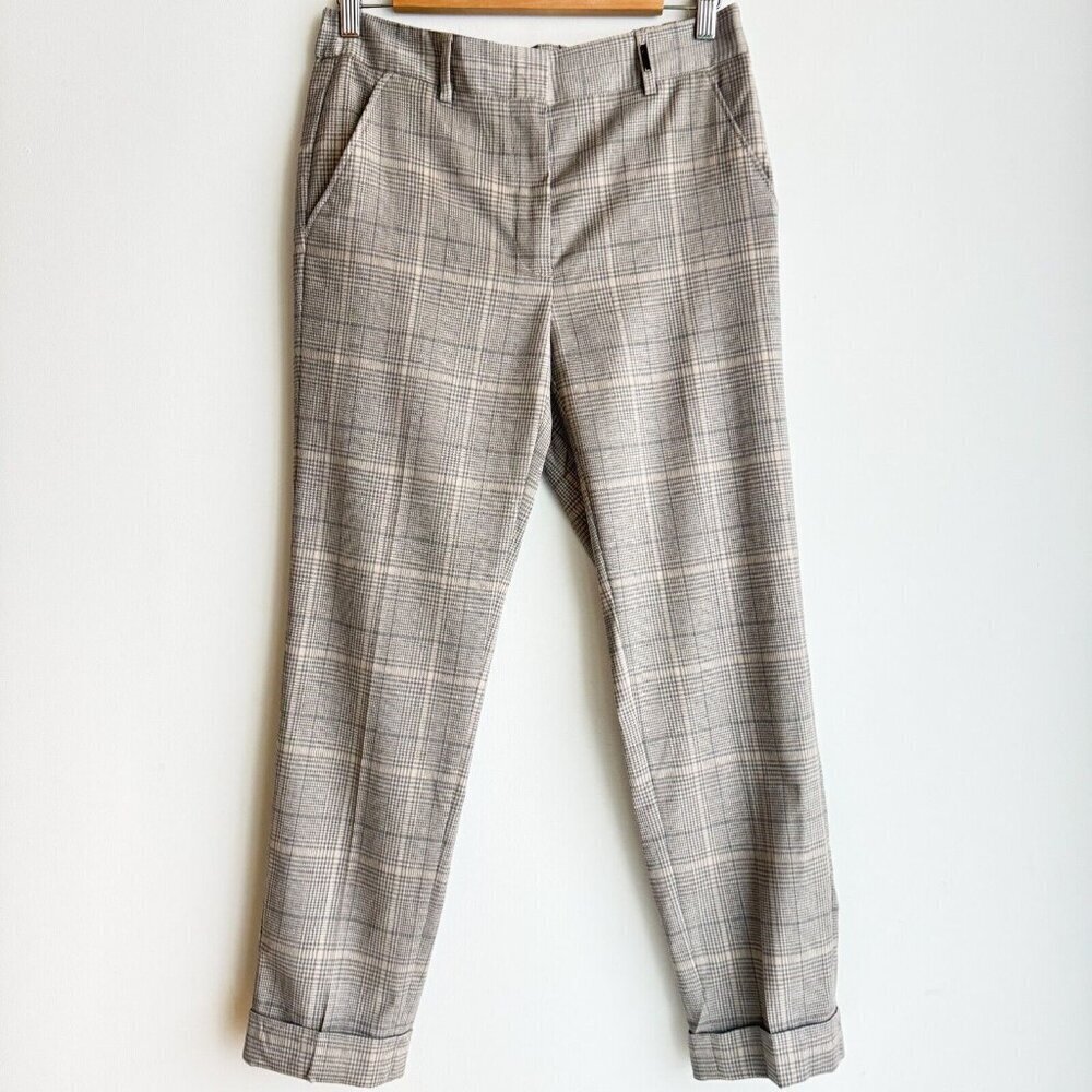 Tonet Light Grey Work Plaid Grey Pants  44/M